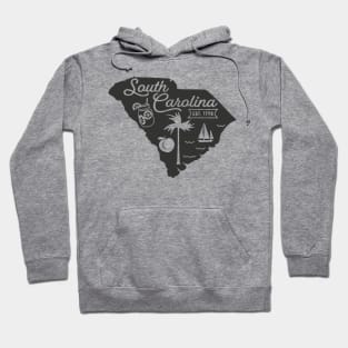 State of South Carolina Graphic Tee Hoodie